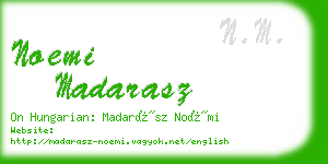 noemi madarasz business card